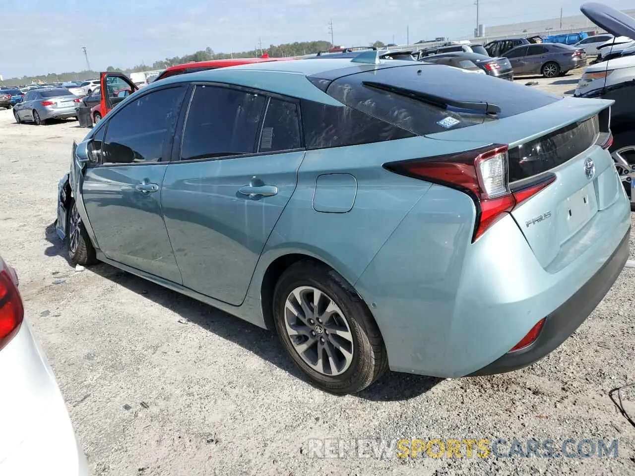 2 fotografías del automóvil dañado JTDKAMFU4N3168866 TOYOTA PRIUS NIGH 2022