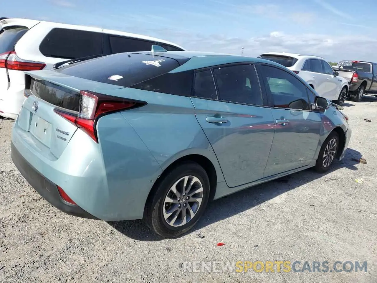 3 fotografías del automóvil dañado JTDKAMFU4N3168866 TOYOTA PRIUS NIGH 2022