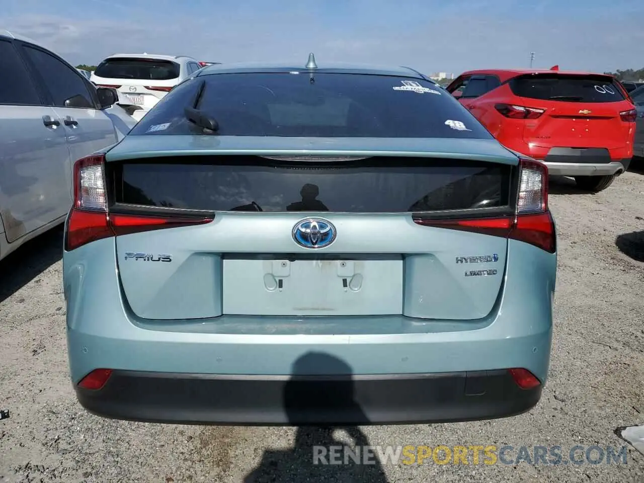 6 fotografías del automóvil dañado JTDKAMFU4N3168866 TOYOTA PRIUS NIGH 2022