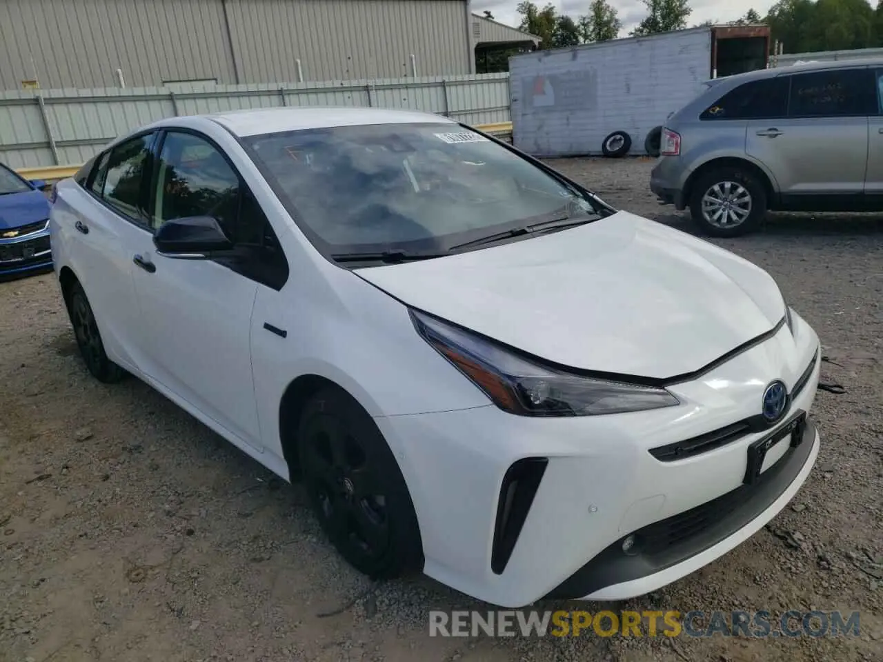 1 fotografías del automóvil dañado JTDKAMFU4N3173064 TOYOTA PRIUS NIGH 2022