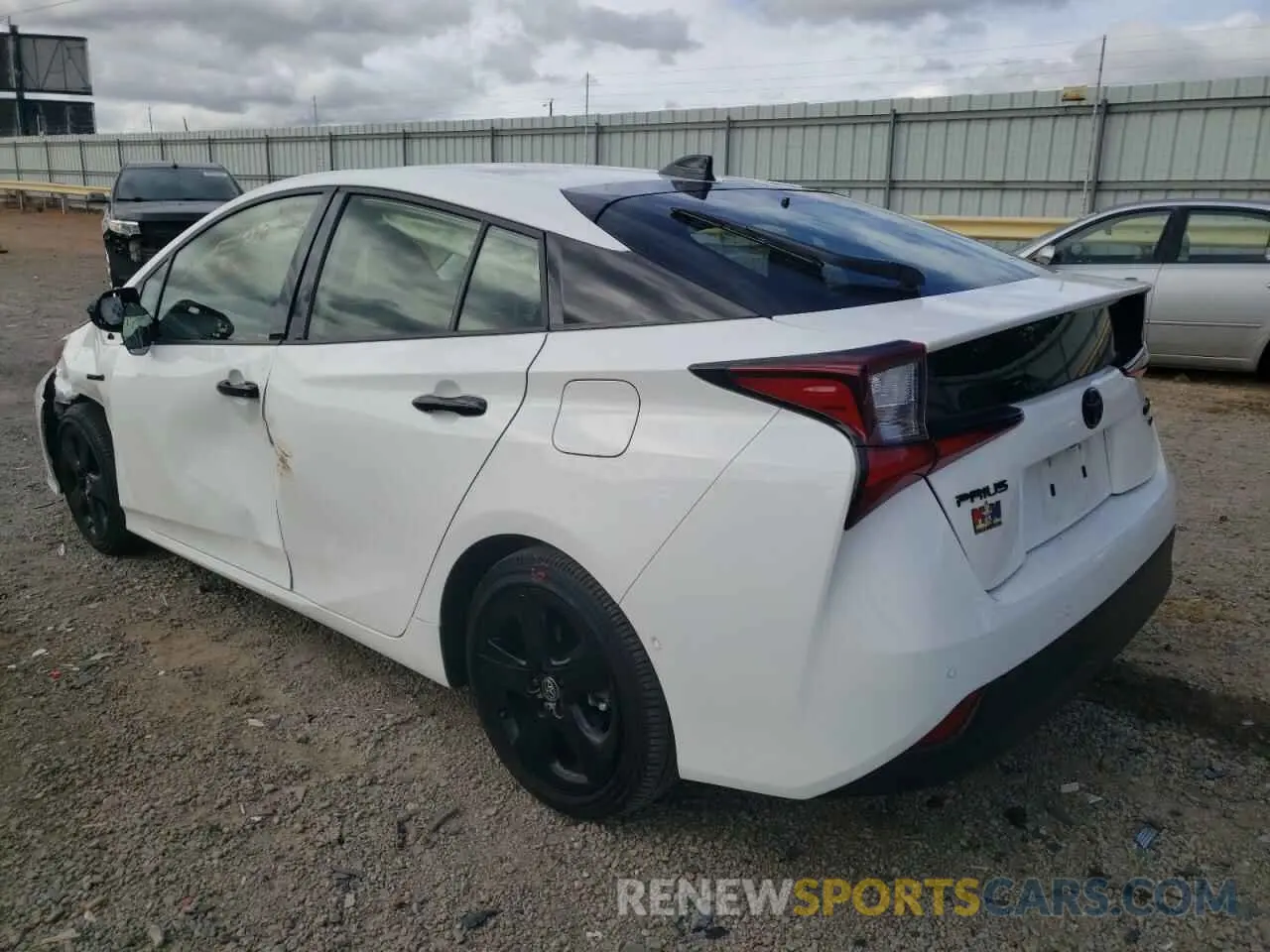 3 fotografías del automóvil dañado JTDKAMFU4N3173064 TOYOTA PRIUS NIGH 2022