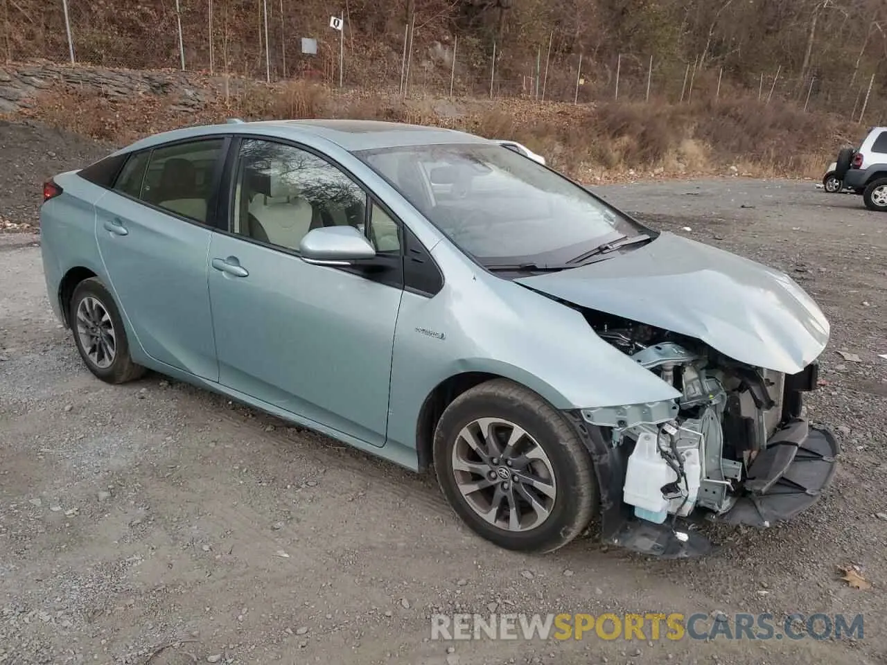 4 fotografías del automóvil dañado JTDKAMFU4N3187143 TOYOTA PRIUS NIGH 2022