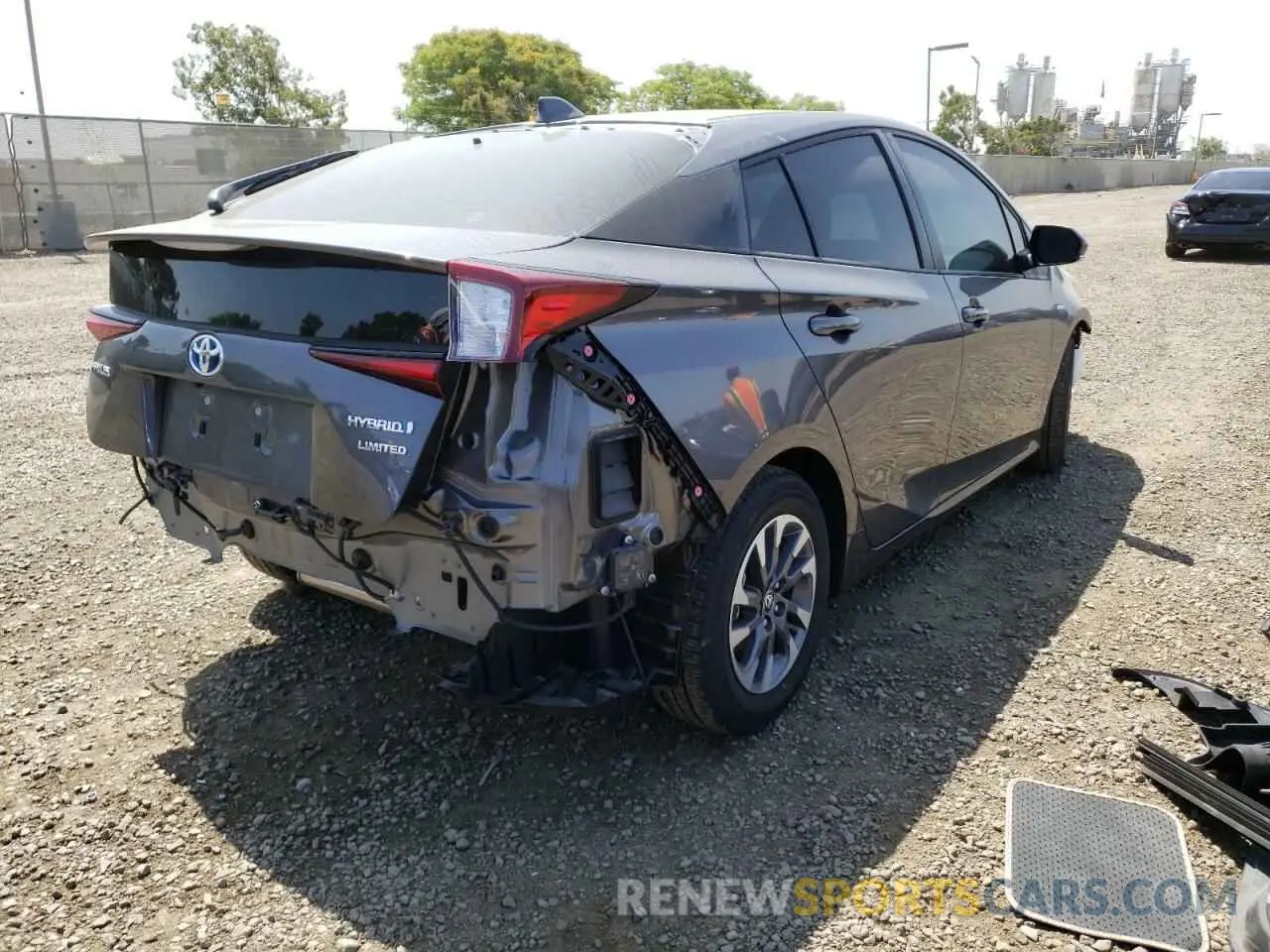 4 fotografías del automóvil dañado JTDKAMFU5N3156774 TOYOTA PRIUS NIGH 2022