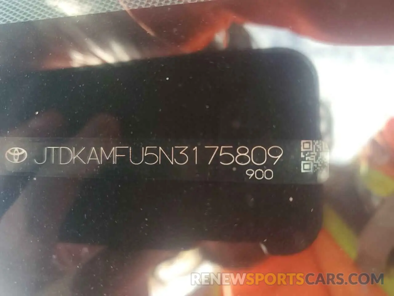 12 fotografías del automóvil dañado JTDKAMFU5N3175809 TOYOTA PRIUS NIGH 2022