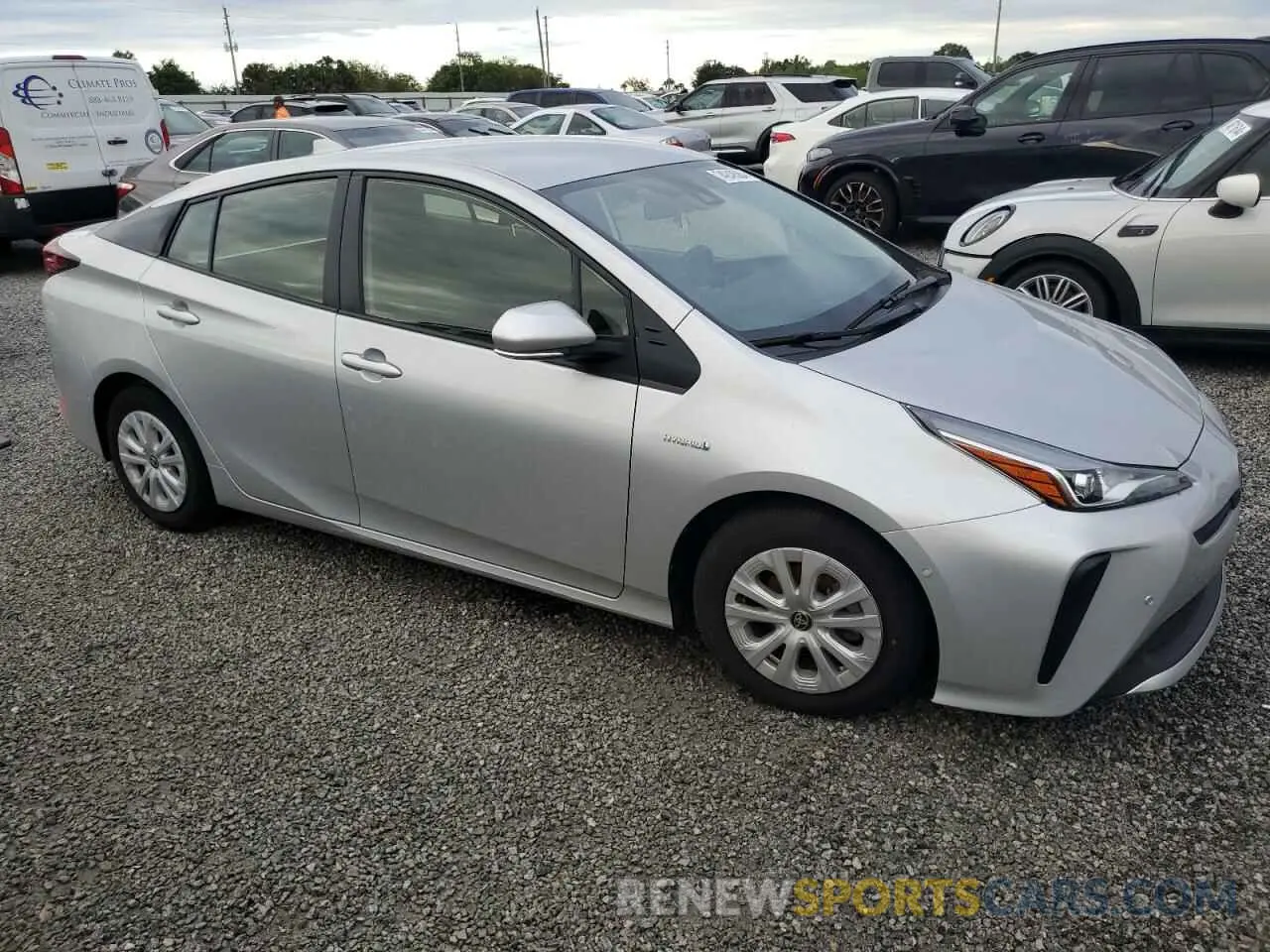 4 fotografías del automóvil dañado JTDKAMFU5N3175809 TOYOTA PRIUS NIGH 2022