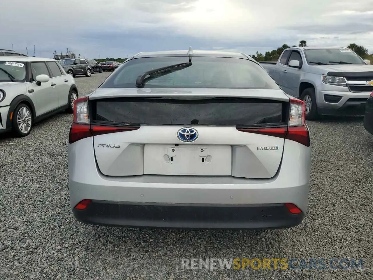 6 fotografías del automóvil dañado JTDKAMFU5N3175809 TOYOTA PRIUS NIGH 2022