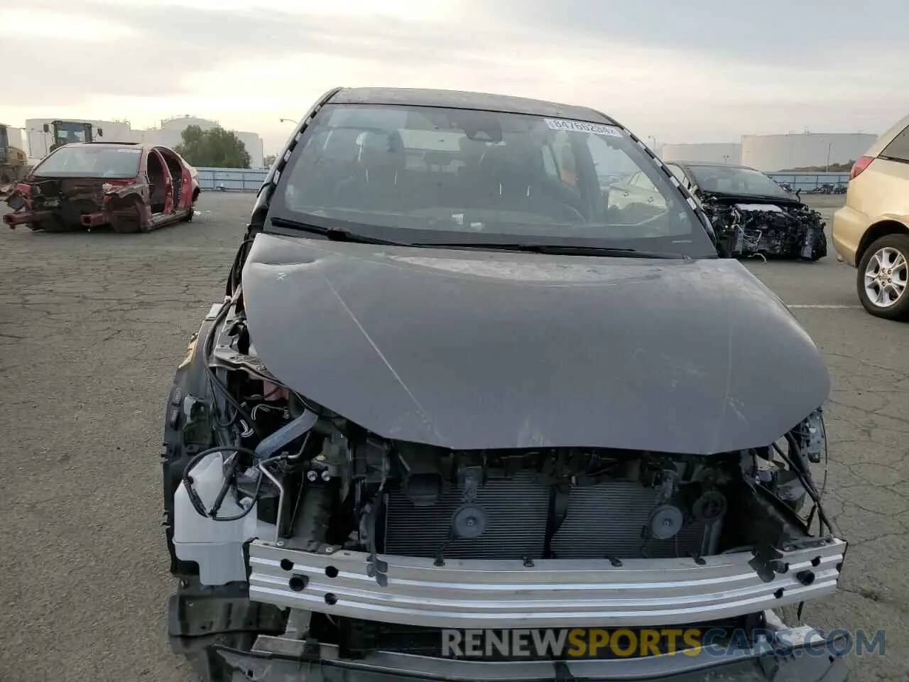 5 fotografías del automóvil dañado JTDKAMFU5N3178936 TOYOTA PRIUS NIGH 2022