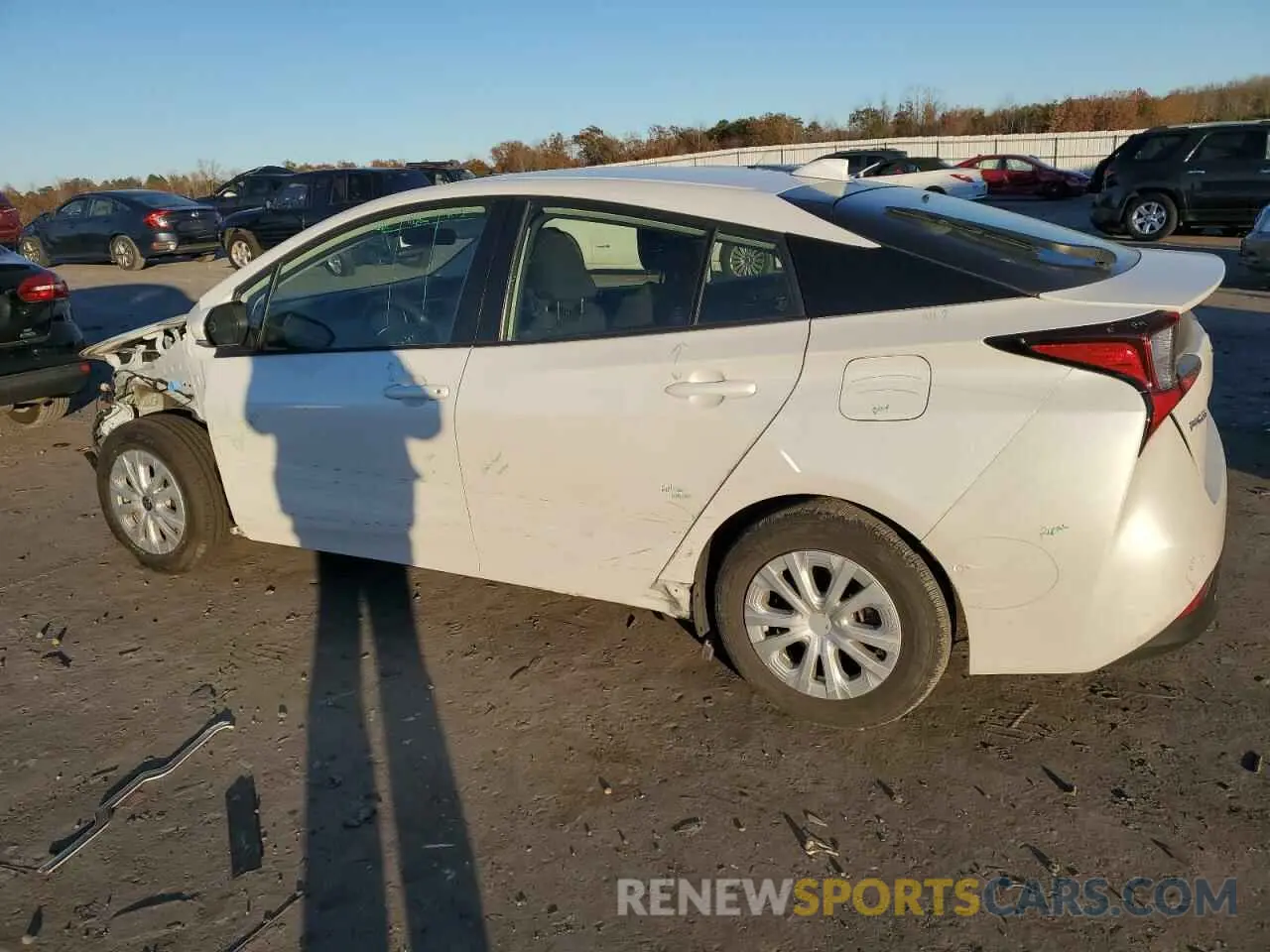2 fotografías del automóvil dañado JTDKAMFU5N3185210 TOYOTA PRIUS NIGH 2022