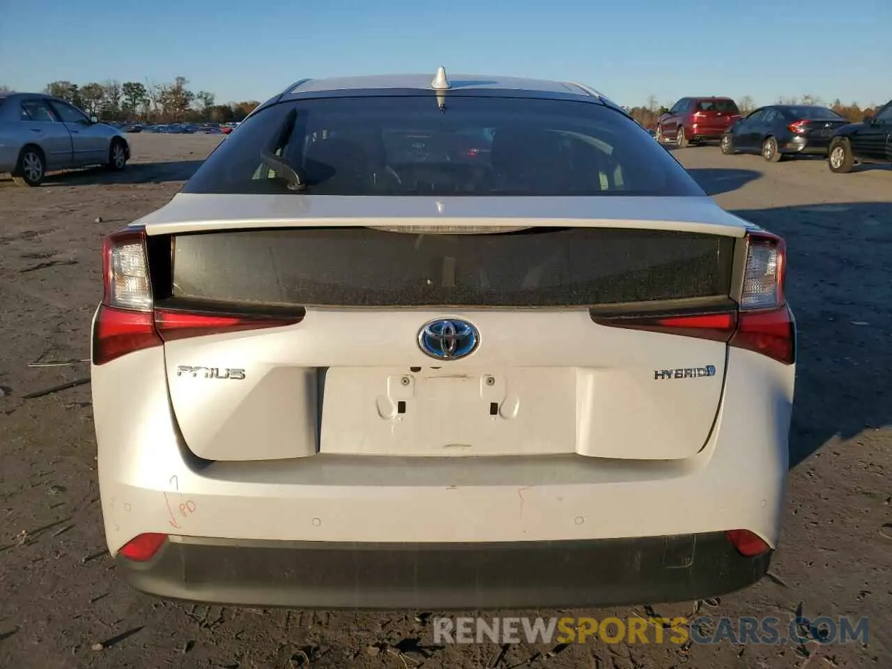 6 fotografías del automóvil dañado JTDKAMFU5N3185210 TOYOTA PRIUS NIGH 2022