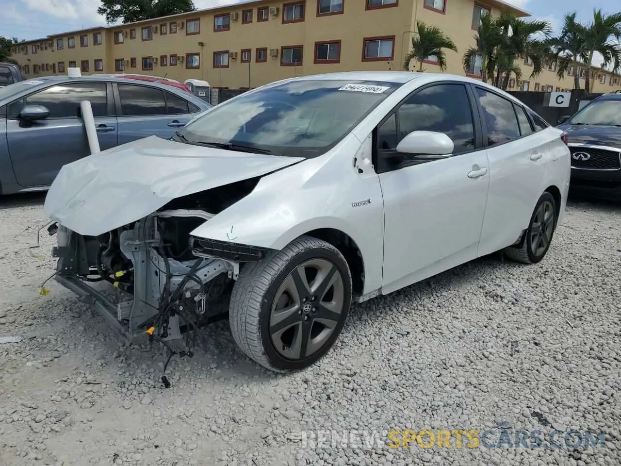 1 fotografías del automóvil dañado JTDKAMFU6N3161241 TOYOTA PRIUS NIGH 2022