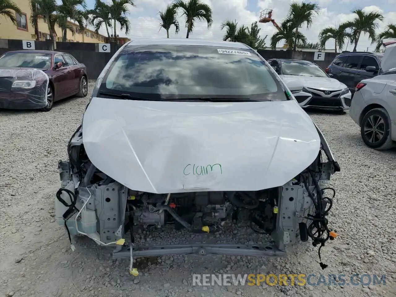 5 fotografías del automóvil dañado JTDKAMFU6N3161241 TOYOTA PRIUS NIGH 2022