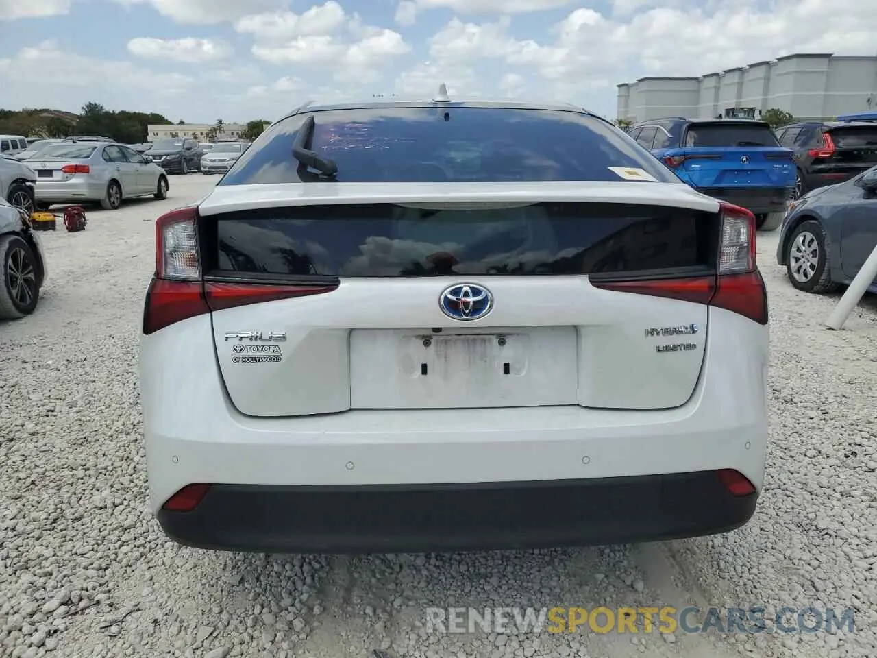 6 fotografías del automóvil dañado JTDKAMFU6N3161241 TOYOTA PRIUS NIGH 2022