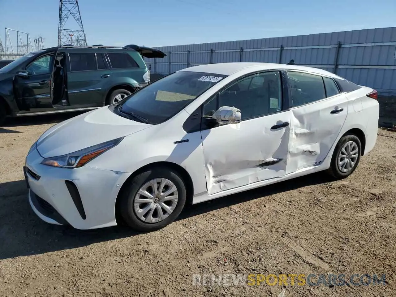 1 fotografías del automóvil dañado JTDKAMFU6N3173339 TOYOTA PRIUS NIGH 2022