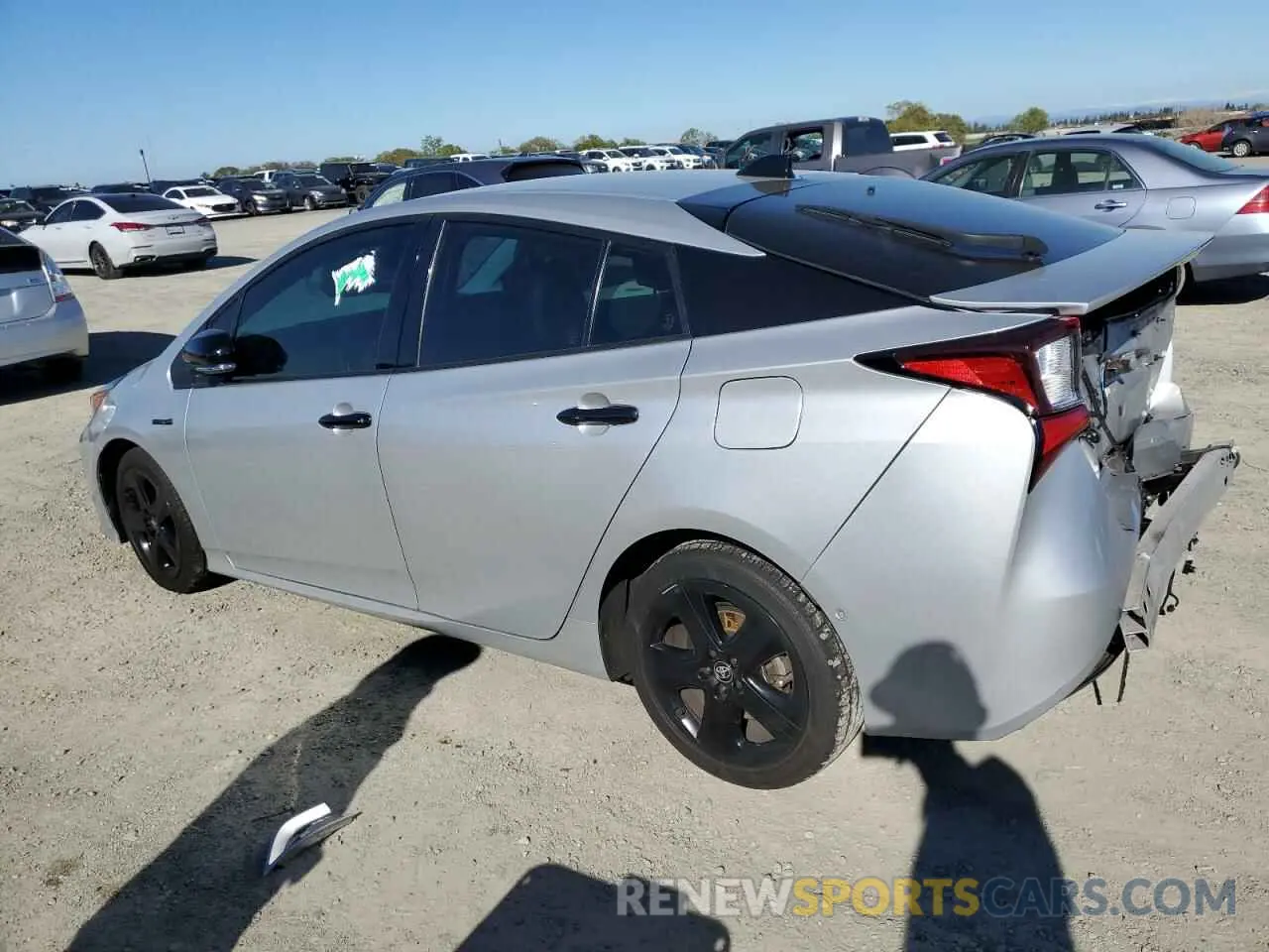 2 fotografías del automóvil dañado JTDKAMFU6N3174068 TOYOTA PRIUS NIGH 2022