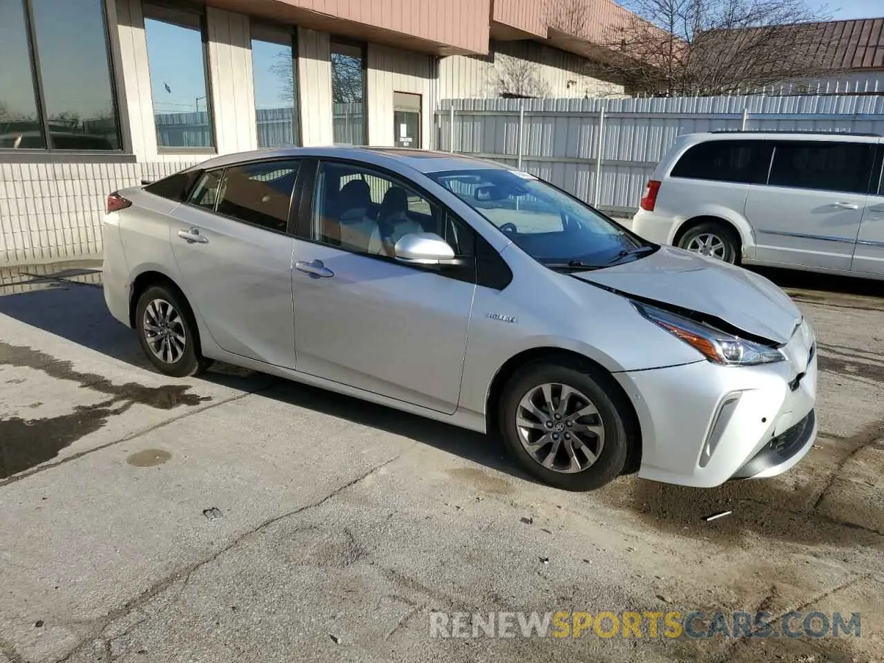 4 fotografías del automóvil dañado JTDKAMFU7N3170871 TOYOTA PRIUS NIGH 2022