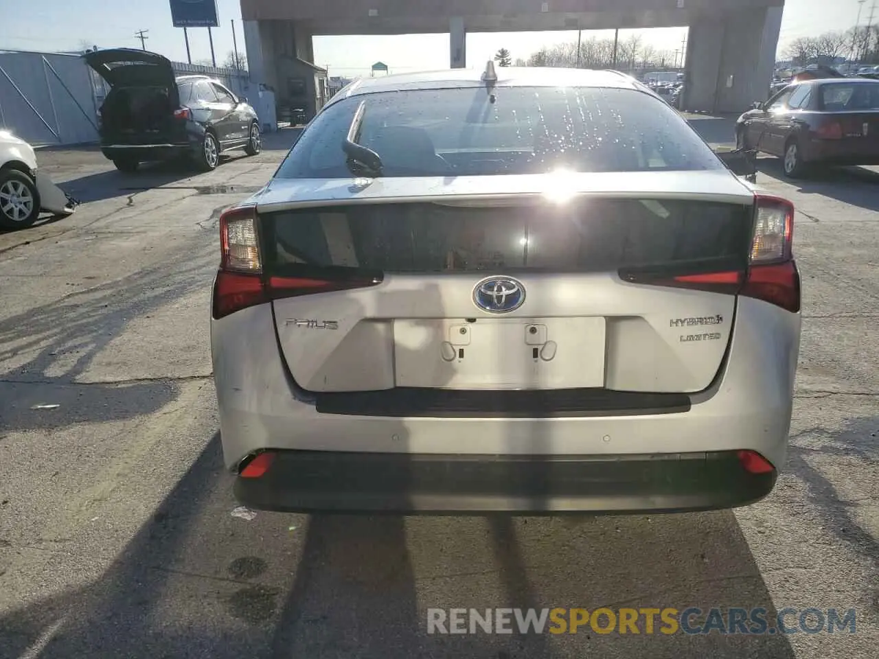 6 fotografías del automóvil dañado JTDKAMFU7N3170871 TOYOTA PRIUS NIGH 2022