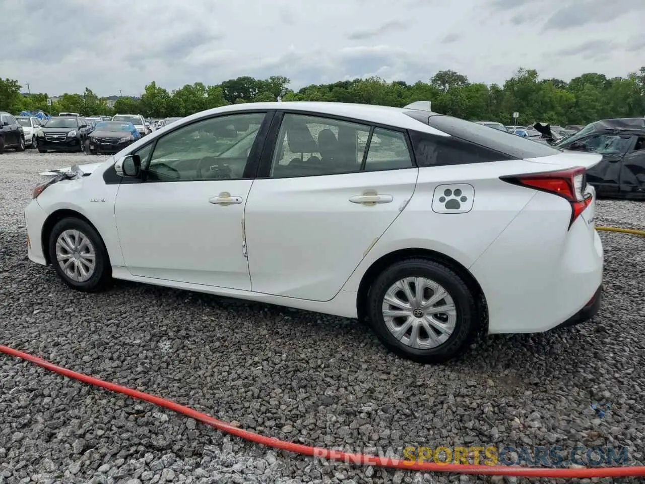 2 fotografías del automóvil dañado JTDKAMFU7N3178131 TOYOTA PRIUS NIGH 2022