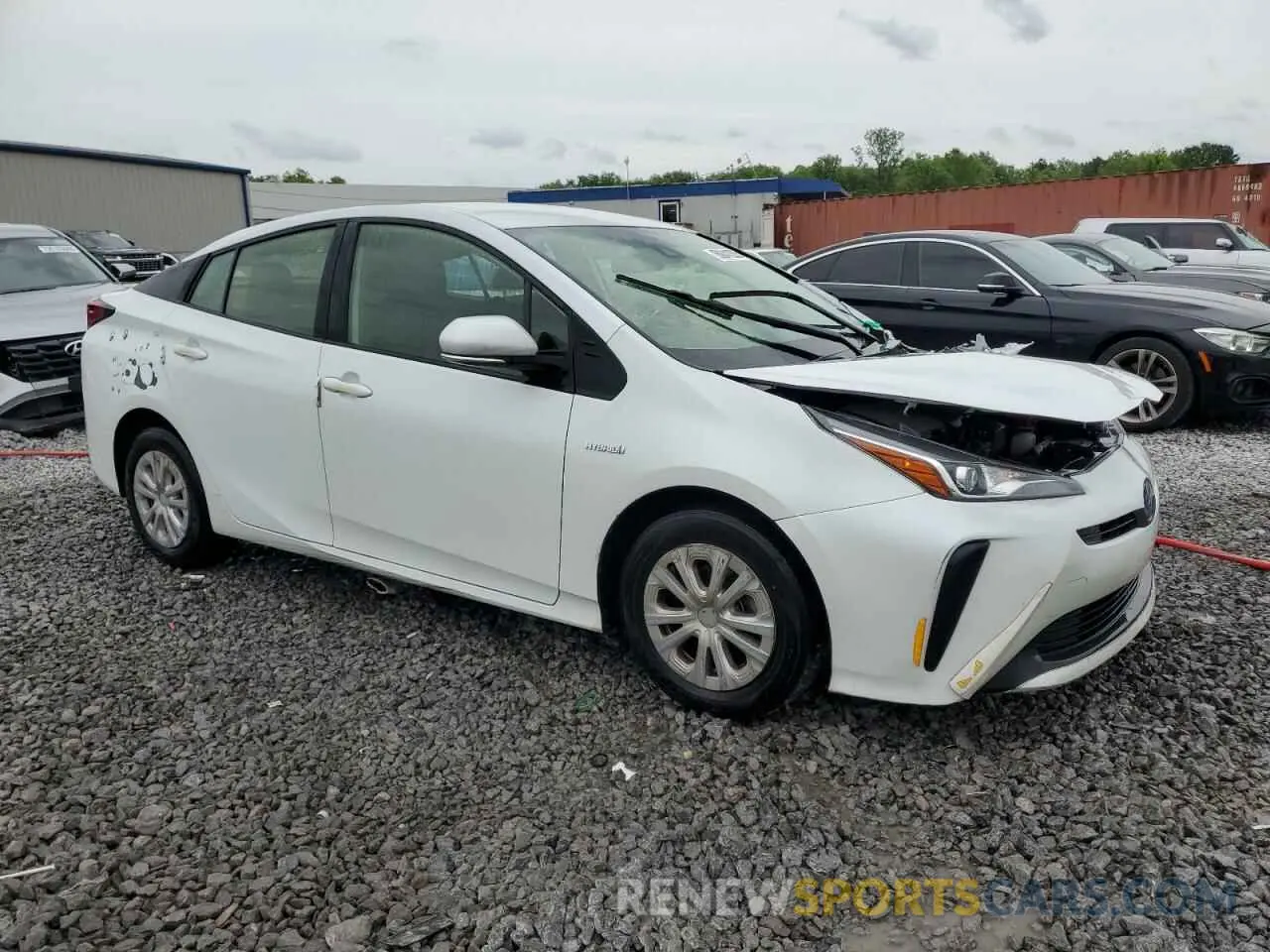 4 fotografías del automóvil dañado JTDKAMFU7N3178131 TOYOTA PRIUS NIGH 2022