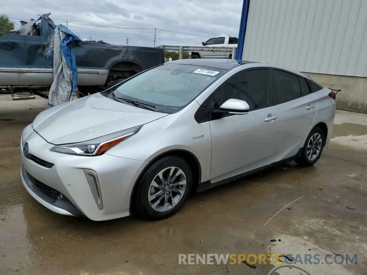 1 fotografías del automóvil dañado JTDKAMFU7N3179408 TOYOTA PRIUS NIGH 2022