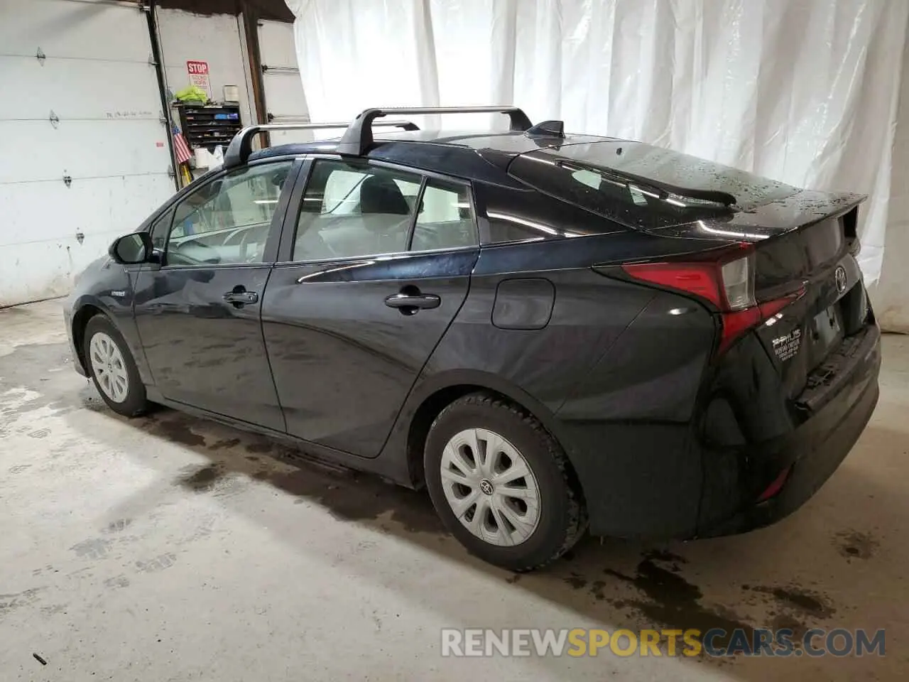 2 fotografías del automóvil dañado JTDKAMFU7N3187069 TOYOTA PRIUS NIGH 2022