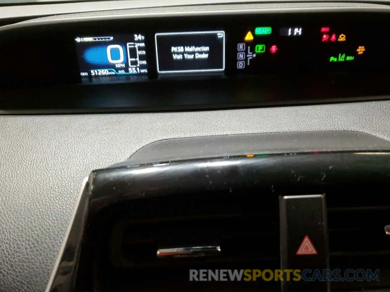 9 fotografías del automóvil dañado JTDKAMFU7N3187069 TOYOTA PRIUS NIGH 2022