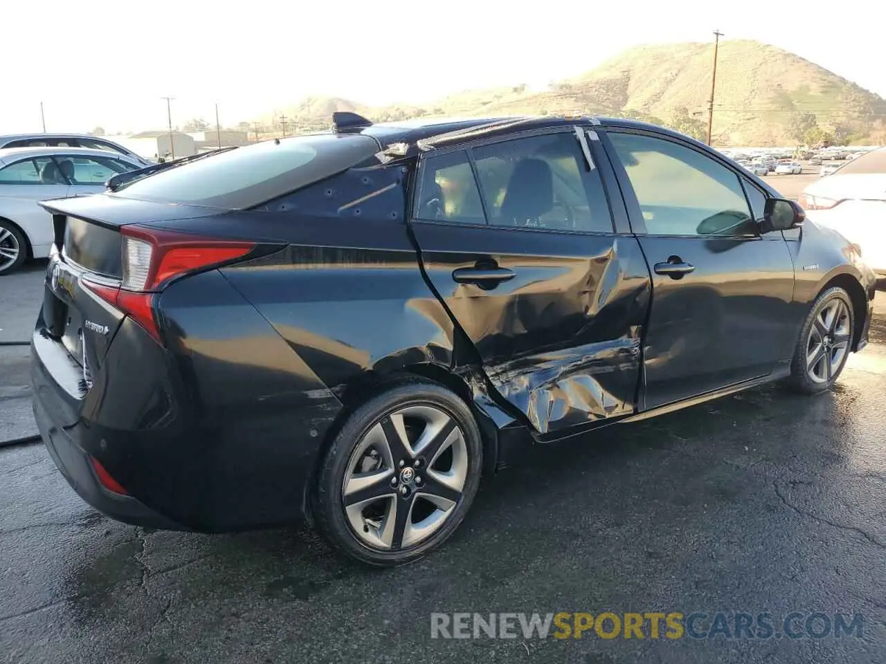 3 fotografías del automóvil dañado JTDKAMFU8N3157031 TOYOTA PRIUS NIGH 2022