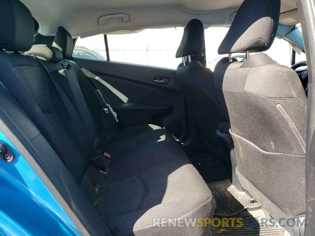 10 fotografías del automóvil dañado JTDKAMFU8N3171611 TOYOTA PRIUS NIGH 2022
