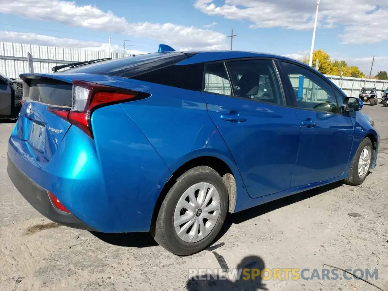 3 fotografías del automóvil dañado JTDKAMFU8N3171611 TOYOTA PRIUS NIGH 2022