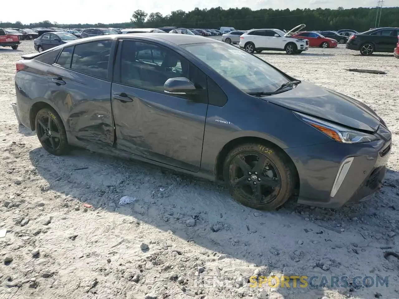 4 fotografías del automóvil dañado JTDKAMFU8N3173133 TOYOTA PRIUS NIGH 2022