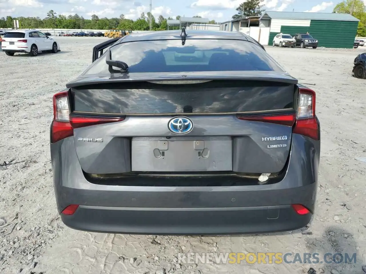6 fotografías del automóvil dañado JTDKAMFU8N3173133 TOYOTA PRIUS NIGH 2022