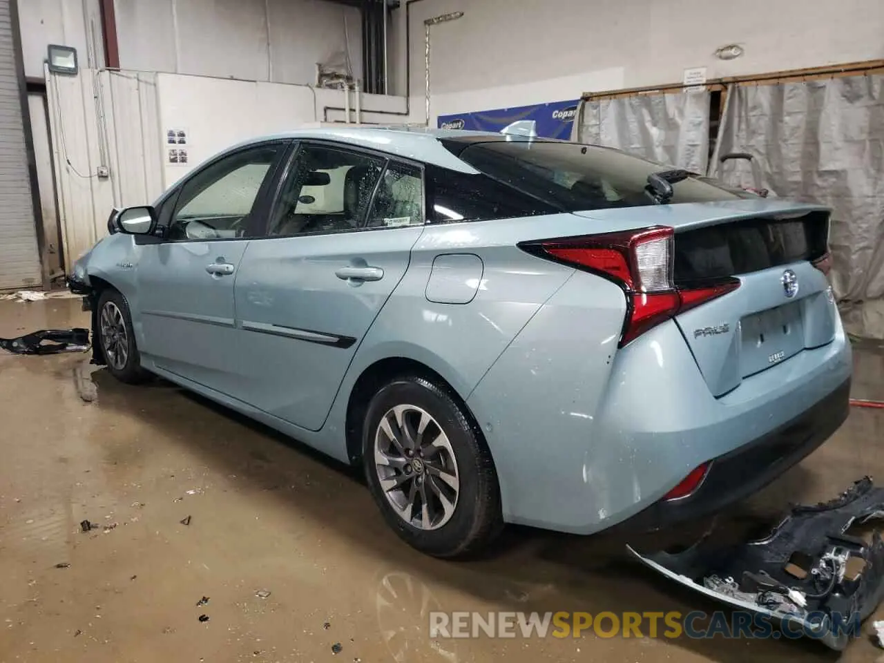 2 fotografías del automóvil dañado JTDKAMFU8N3177327 TOYOTA PRIUS NIGH 2022