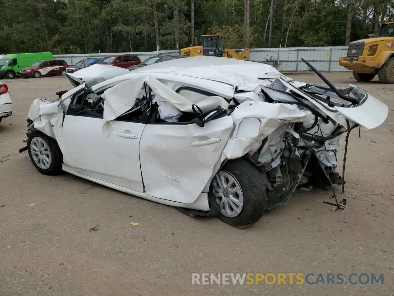 2 fotografías del automóvil dañado JTDKAMFU8N3178669 TOYOTA PRIUS NIGH 2022