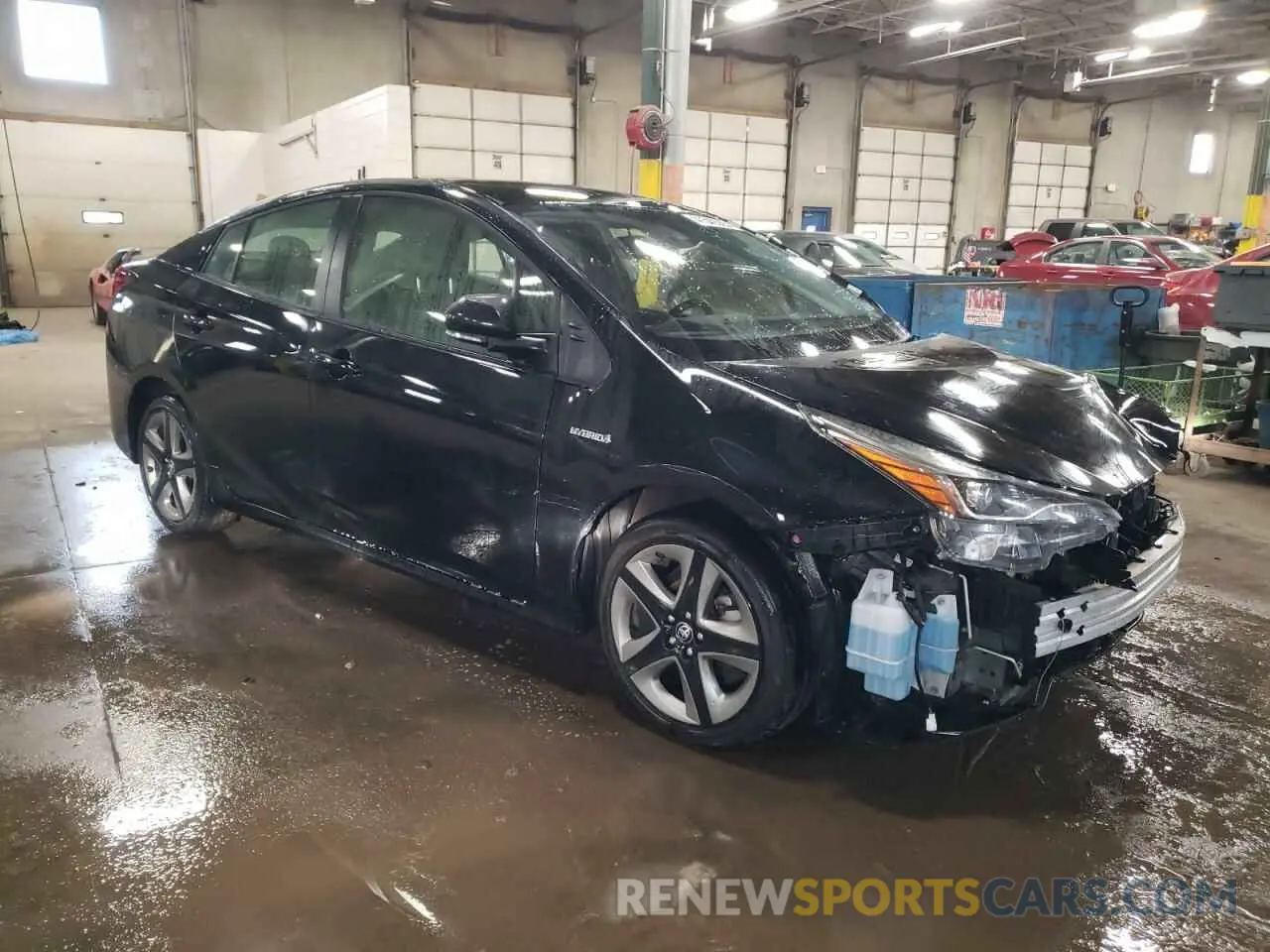 4 fotografías del automóvil dañado JTDKAMFU8N3184102 TOYOTA PRIUS NIGH 2022