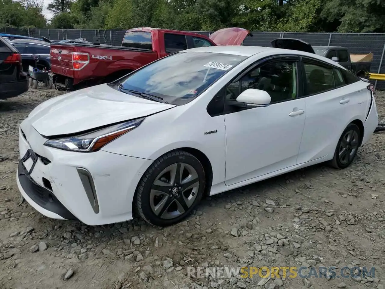 1 fotografías del automóvil dañado JTDKAMFU9N3159290 TOYOTA PRIUS NIGH 2022