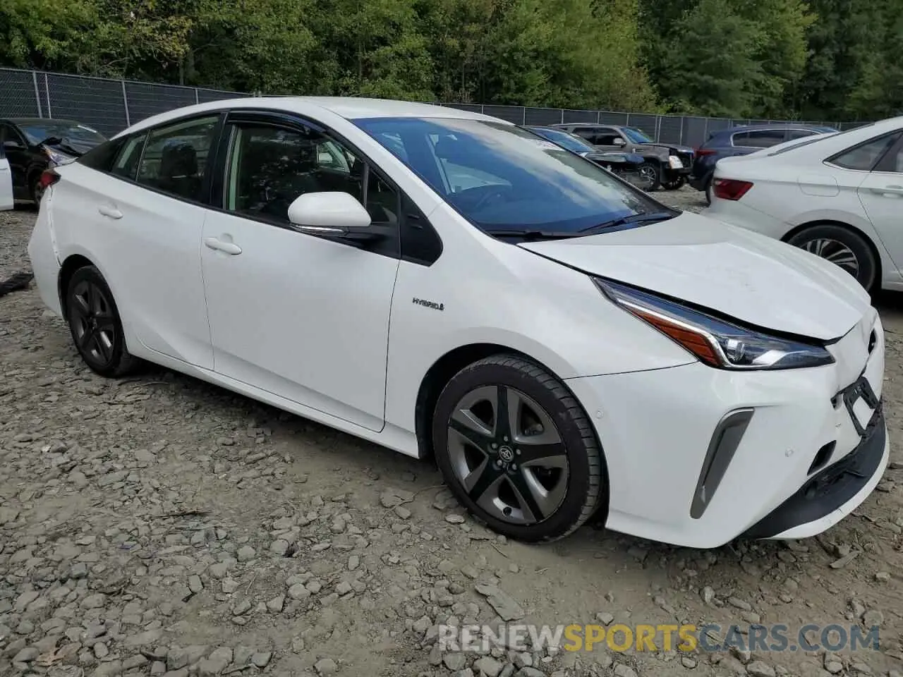 4 fotografías del automóvil dañado JTDKAMFU9N3159290 TOYOTA PRIUS NIGH 2022