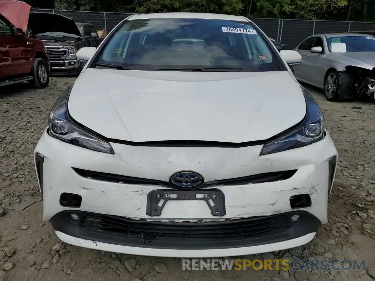 5 fotografías del automóvil dañado JTDKAMFU9N3159290 TOYOTA PRIUS NIGH 2022