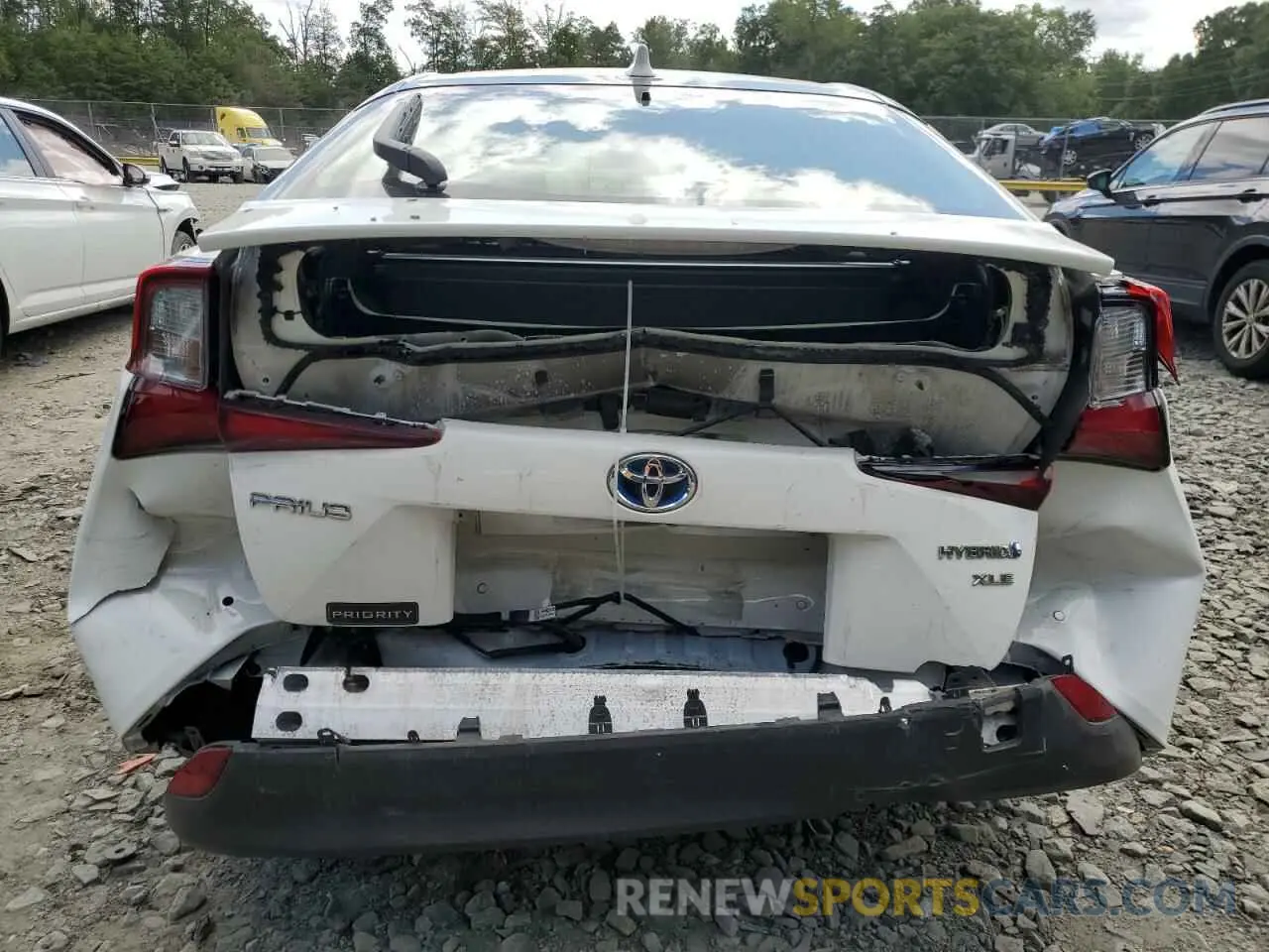 6 fotografías del automóvil dañado JTDKAMFU9N3159290 TOYOTA PRIUS NIGH 2022