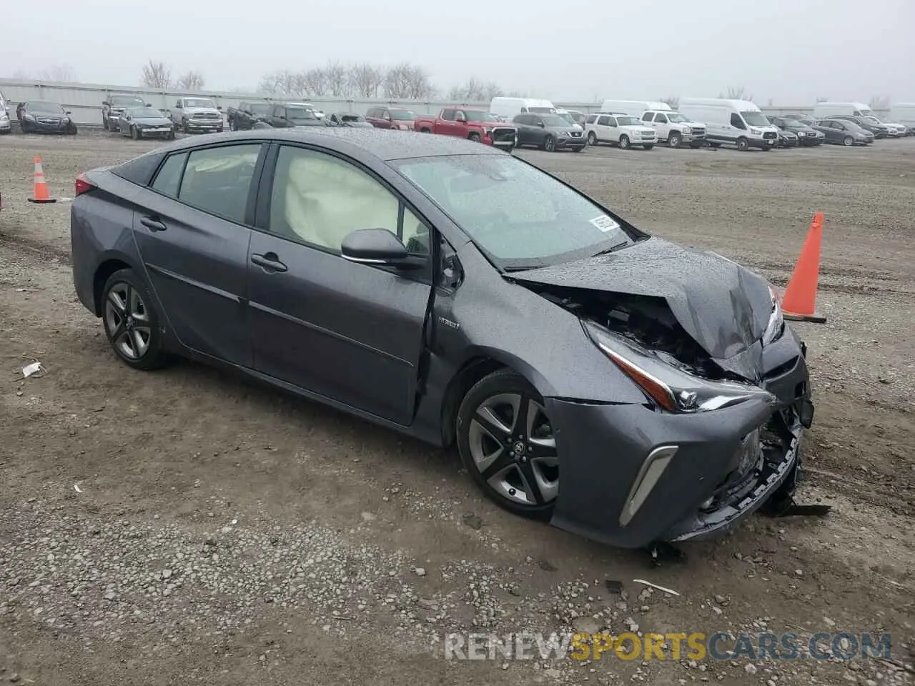 4 fotografías del automóvil dañado JTDKAMFUXN3158620 TOYOTA PRIUS NIGH 2022