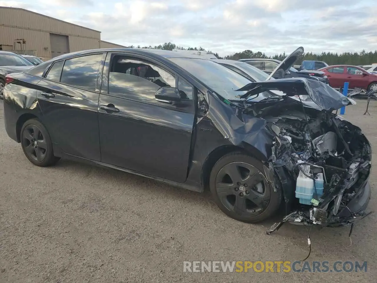 4 fotografías del automóvil dañado JTDKAMFUXN3162697 TOYOTA PRIUS NIGH 2022