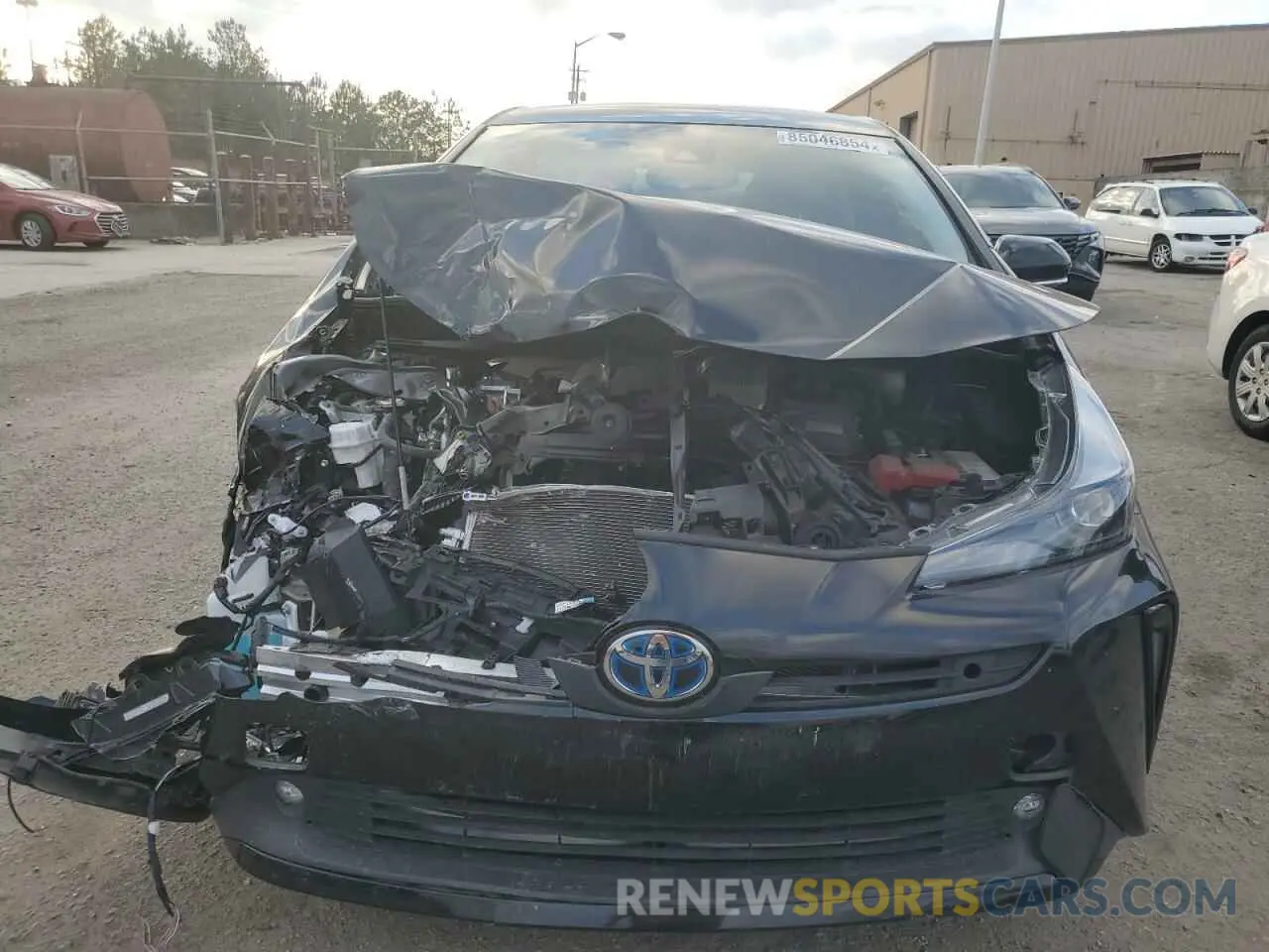 5 fotografías del automóvil dañado JTDKAMFUXN3162697 TOYOTA PRIUS NIGH 2022