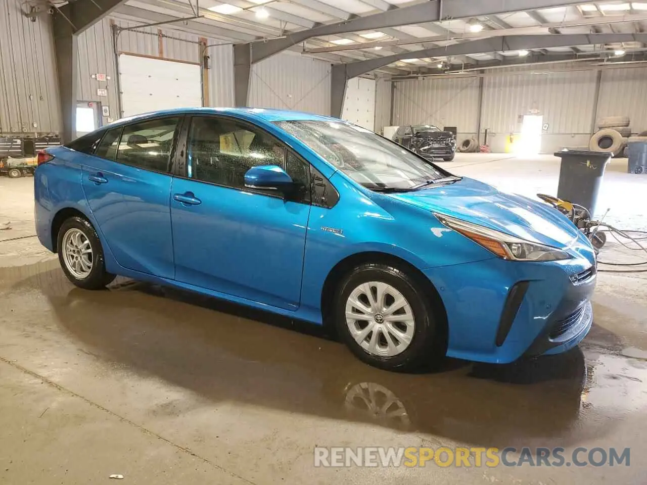 4 fotografías del automóvil dañado JTDKAMFUXN3173196 TOYOTA PRIUS NIGH 2022
