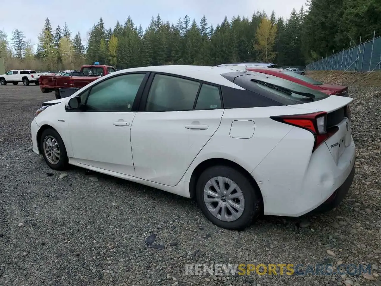 2 fotografías del automóvil dañado JTDKAMFUXN3173800 TOYOTA PRIUS NIGH 2022