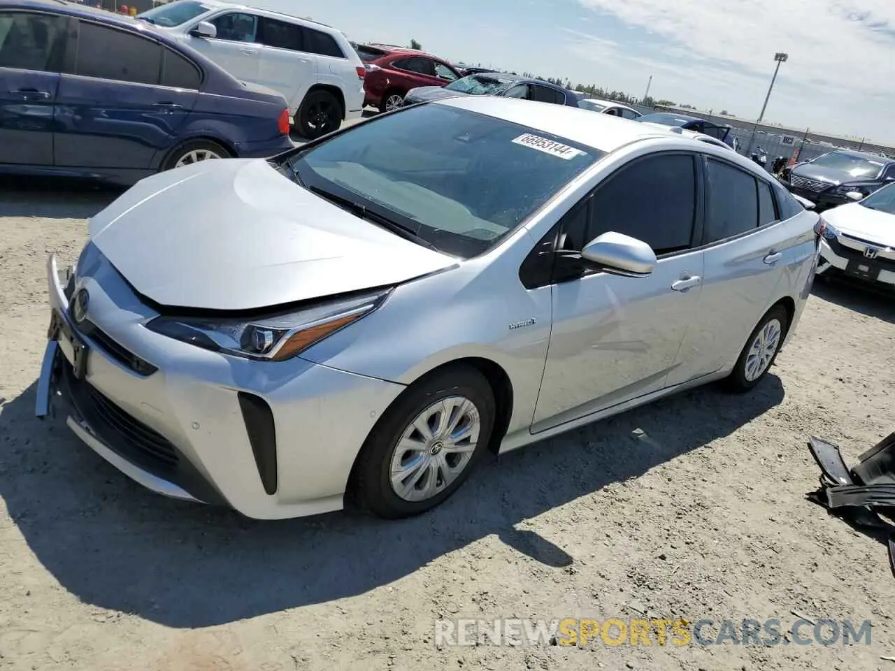 1 fotografías del automóvil dañado JTDKAMFUXN3177393 TOYOTA PRIUS NIGH 2022