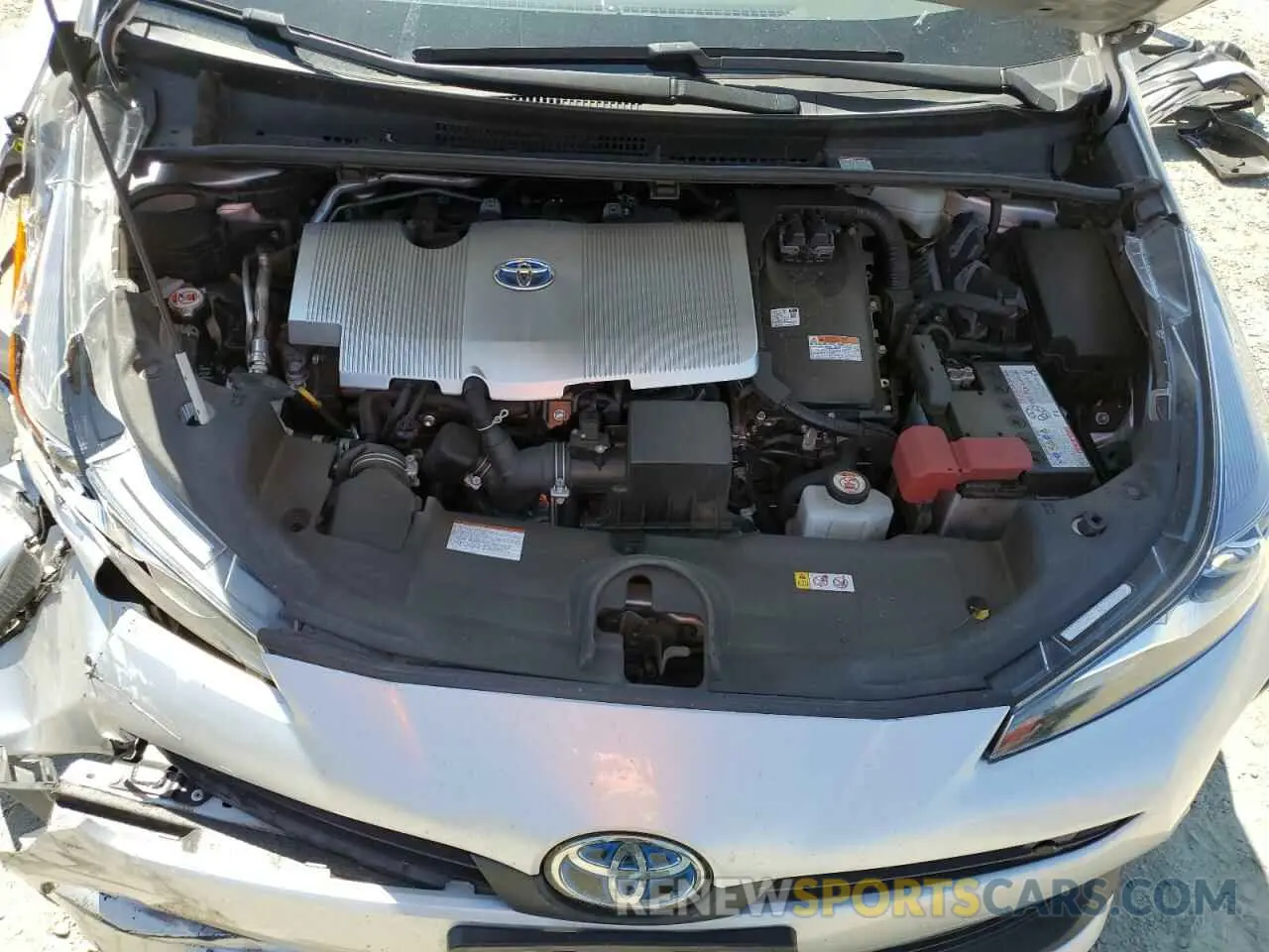 11 fotografías del automóvil dañado JTDKAMFUXN3177393 TOYOTA PRIUS NIGH 2022