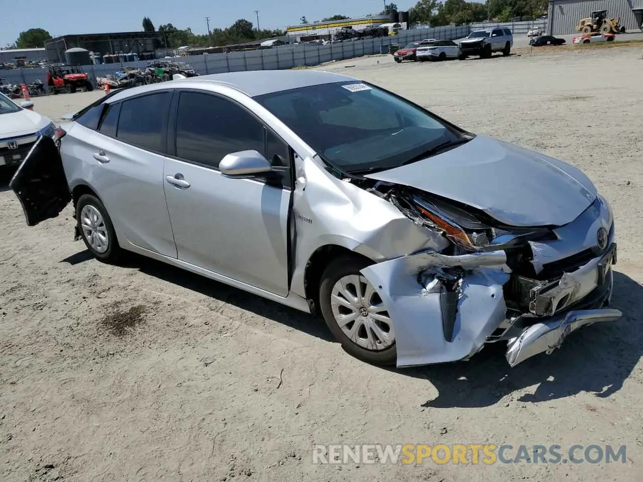4 fotografías del automóvil dañado JTDKAMFUXN3177393 TOYOTA PRIUS NIGH 2022