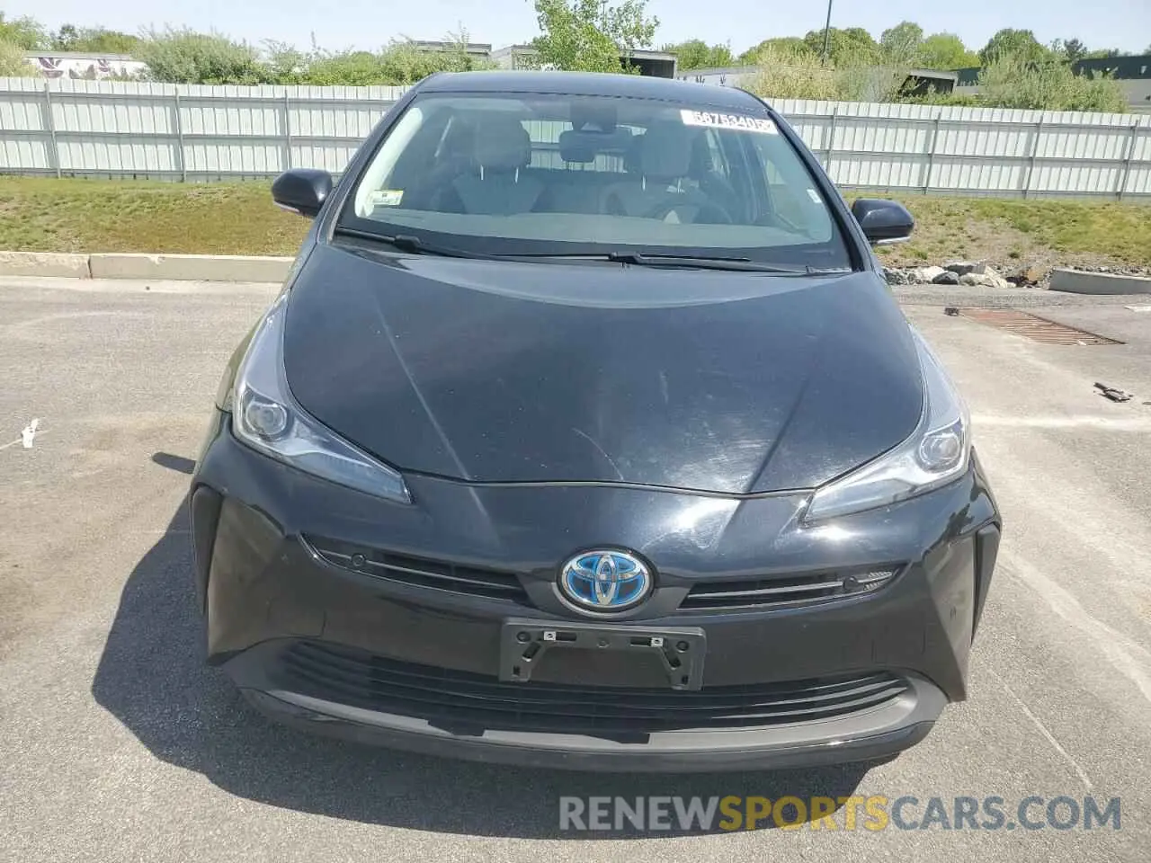 5 fotografías del automóvil dañado JTDKAMFUXN3178091 TOYOTA PRIUS NIGH 2022