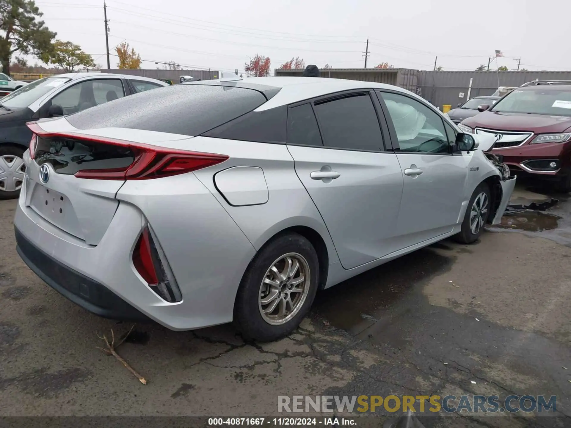4 fotografías del automóvil dañado JTDKARFP0K3111891 TOYOTA PRIUS PRIME 2019
