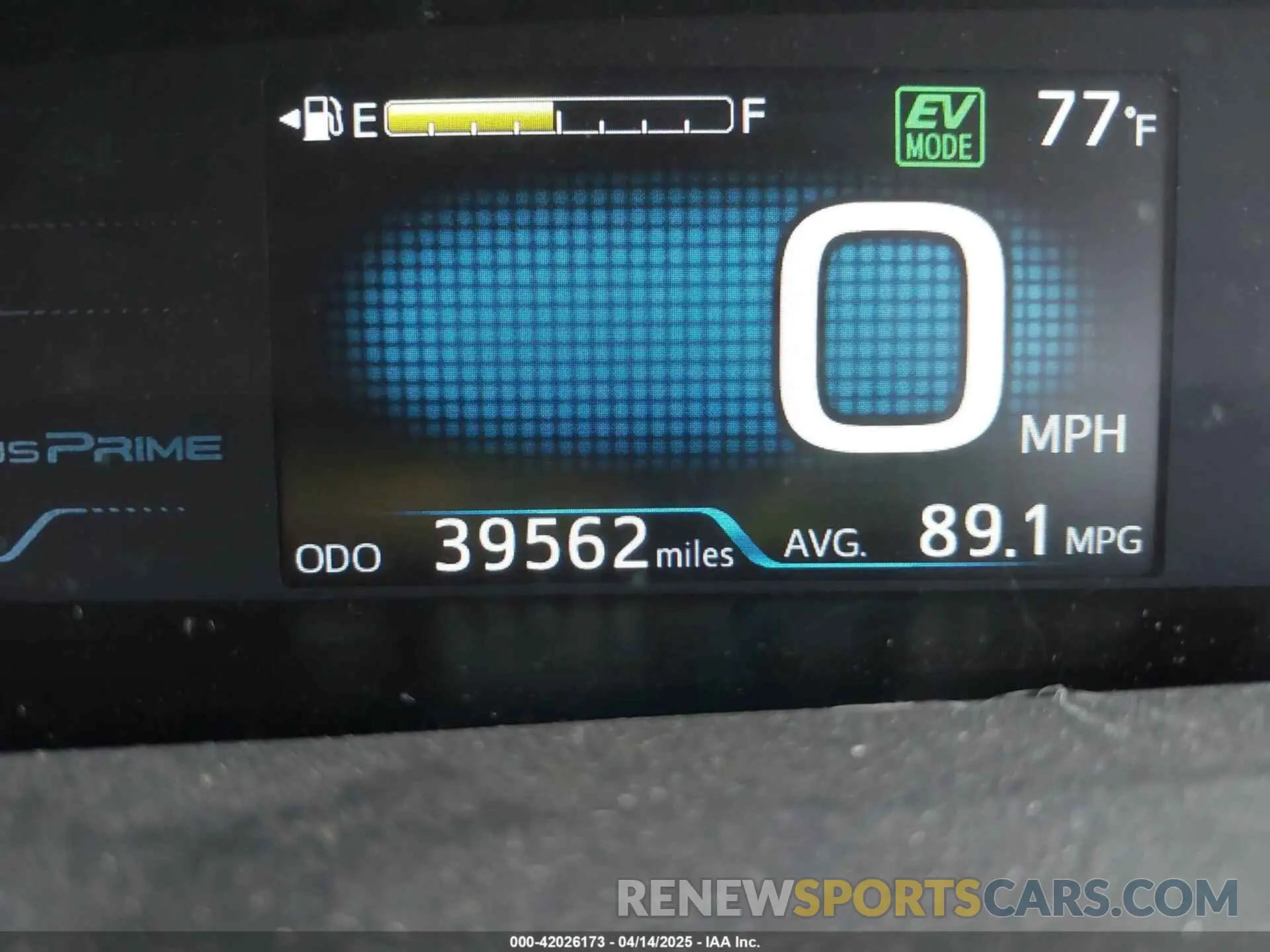 15 fotografías del automóvil dañado JTDKARFP1K3116470 TOYOTA PRIUS PRIME 2019