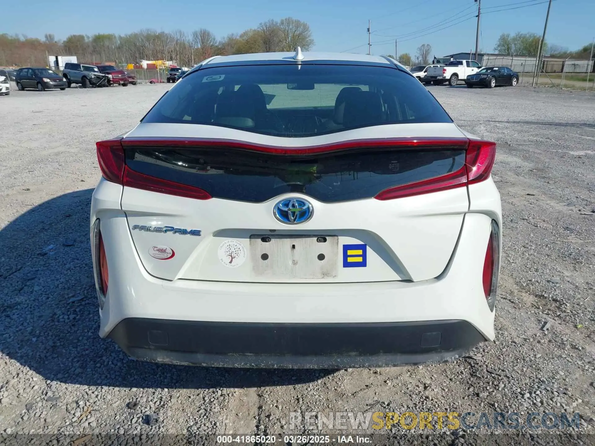 16 fotografías del automóvil dañado JTDKARFP3K3106071 TOYOTA PRIUS PRIME 2019