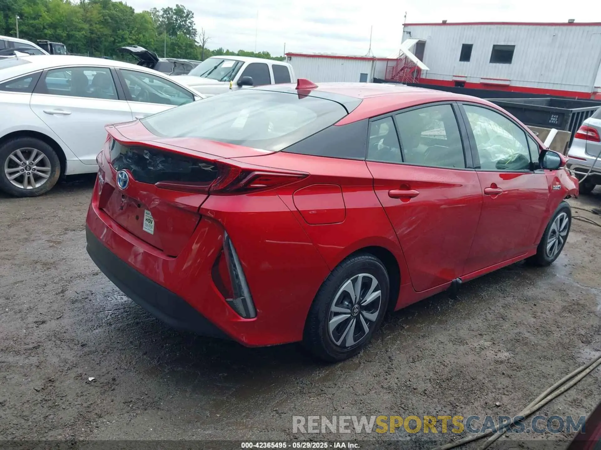 4 fotografías del automóvil dañado JTDKARFP3K3109147 TOYOTA PRIUS PRIME 2019